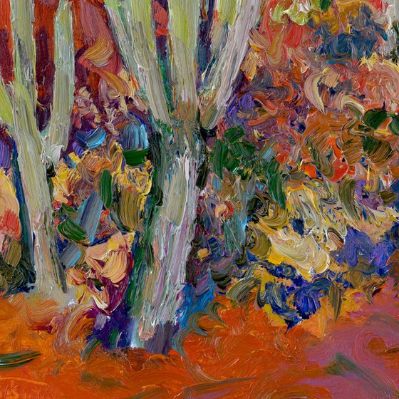 Morning in the Desert, Saguaro Cactuses