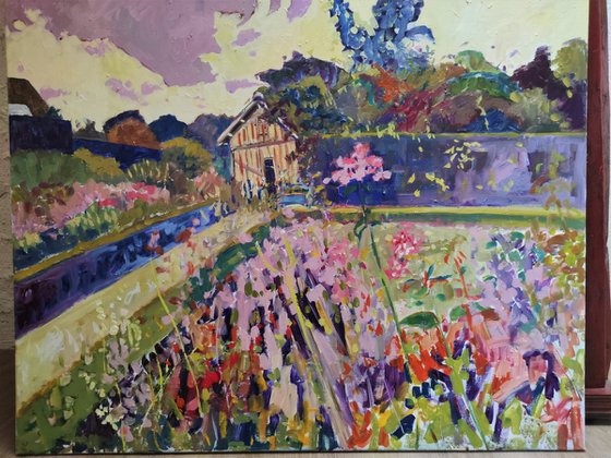 Impressionist landscape painting 'Garden in summer'