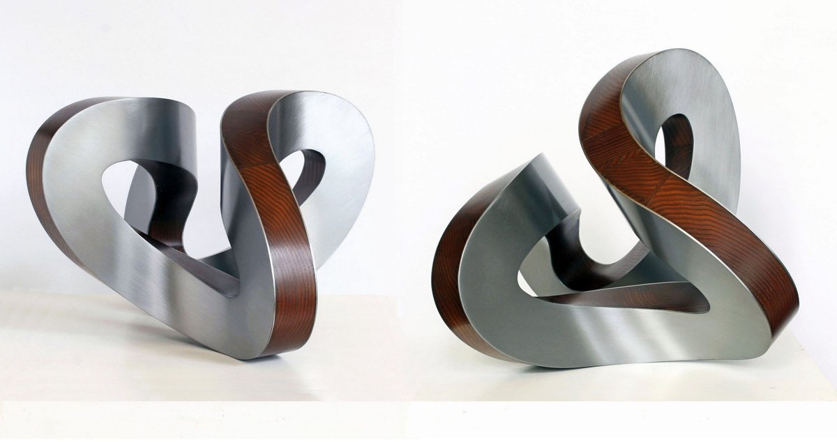 Organic Abstract Sculpture By Nikolaus Weiler, 11 X 8", Allfaltung, Original Artwork