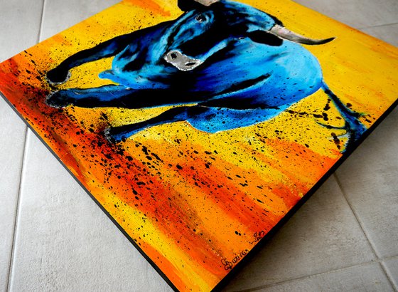 Raging Bull 03 - (Large) - READY TO HANG -  HOME - Gift