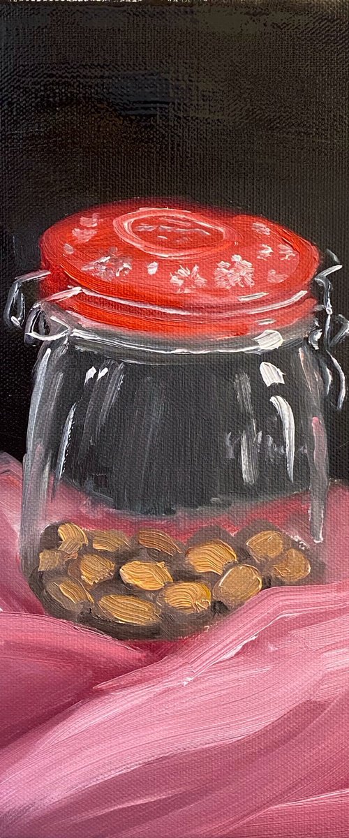 Glass jar with the cookies by Dmitry Fedorov