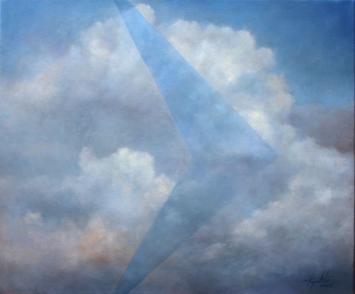 TR-3B (T3RB UFO over clouds) by Darko Topalski
