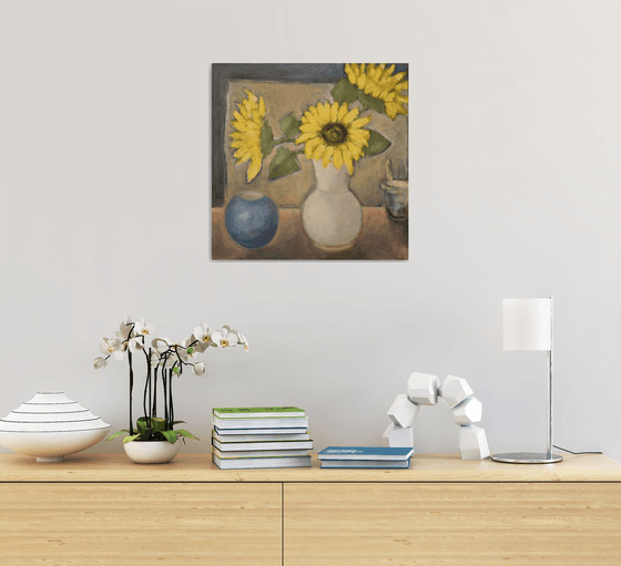 Sunflowers in  vase