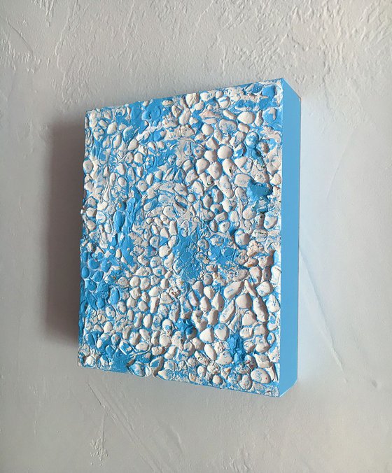 Contemporary Abstract "Blue shell rock"