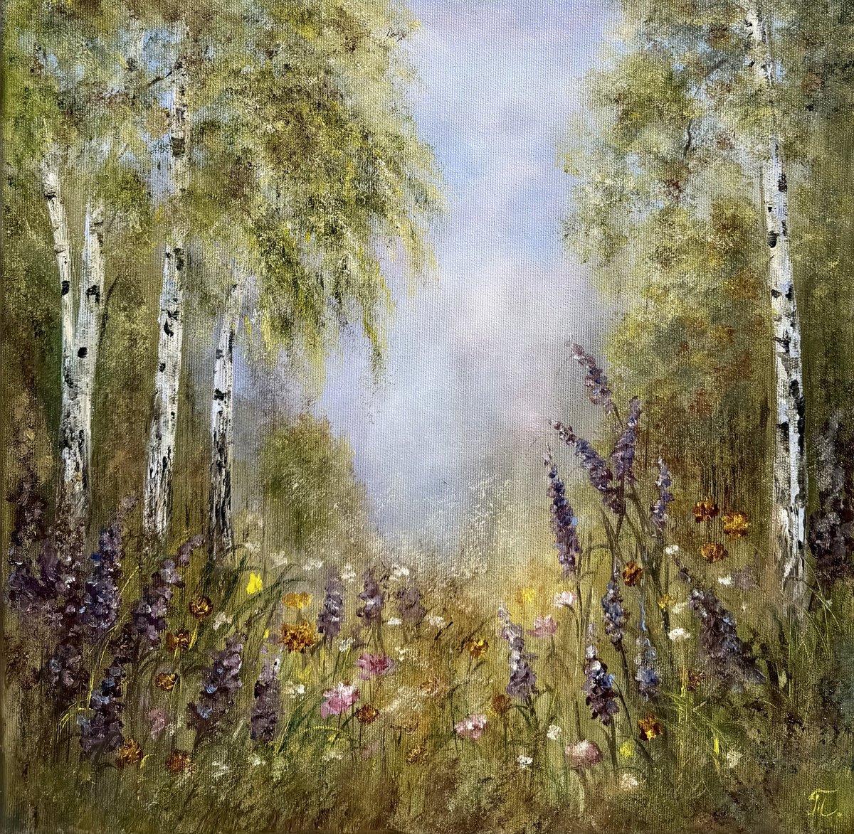 The Forest Remembers By Tanja Frost, 16 X 16, Artwork For Sale On Artfinder