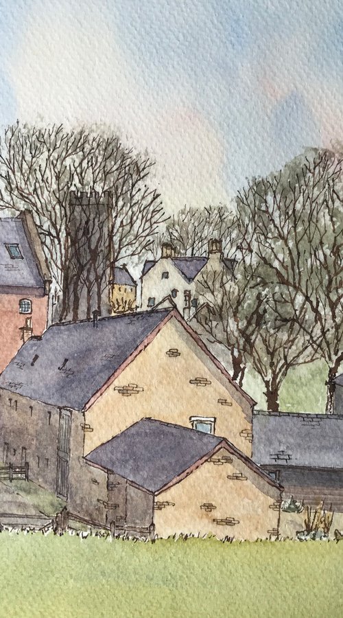 Blisworth Village, Northants by JANE DENTON
