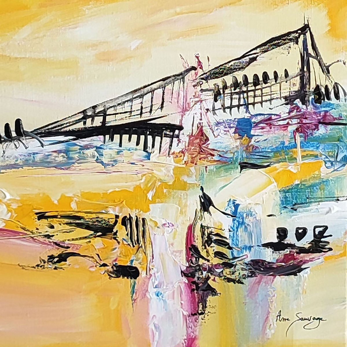 Au-dela du pont by AME SAUVAGE