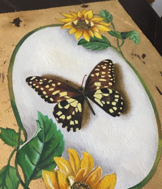 Butterfly on Gold
