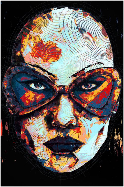 The Glasses - Modern Pop Art Poster 1 Stylised Art by Jakub DK - JAKUB D KRZEWNIAK