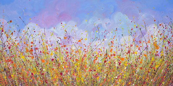 Wildflower Splash - Original Floral Painting