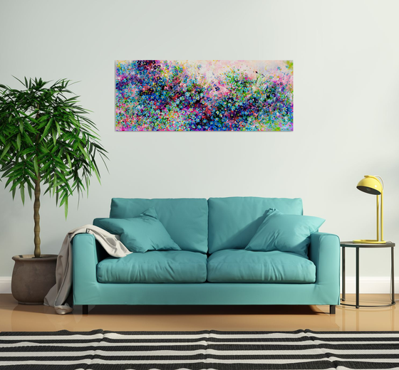 Sunrise Forget Me Not Myosotis Flower Field