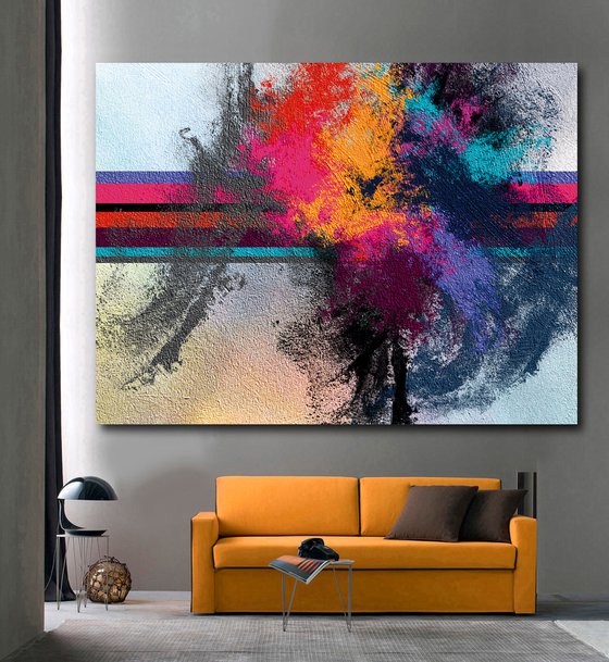 Fiesta holi/XL large original artwork