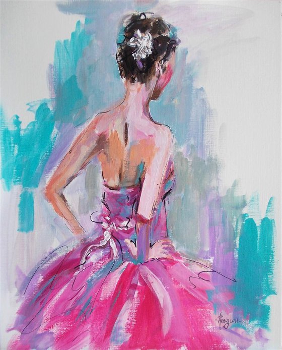 Ballerina Study Series - Acrylic Painting on Paper