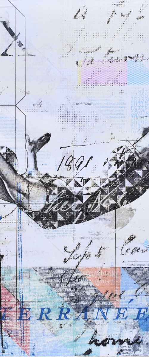 Collage_87_40x40 cm_Mediterranée by Manel Villalonga