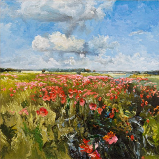 LANDSCAPE WITH POPPIES 2