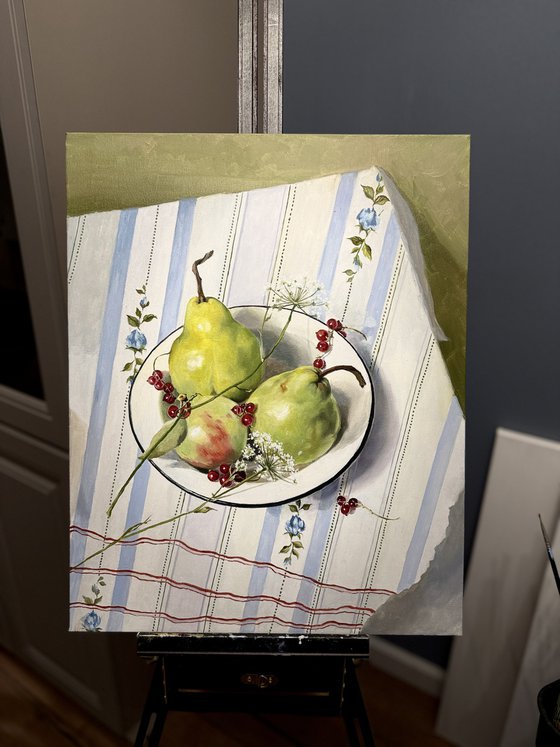 Blue Symphony on the Kitchen Table