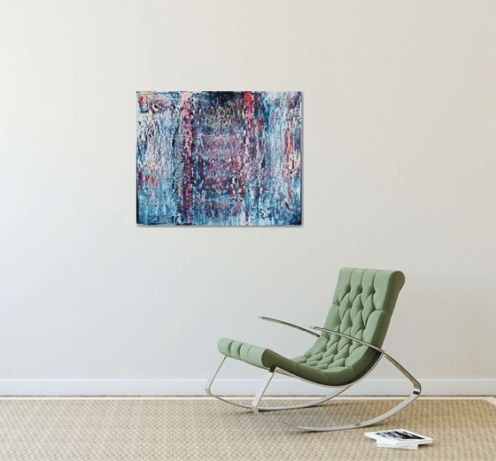 Abstract Painting Original Canvas Art Blue painting