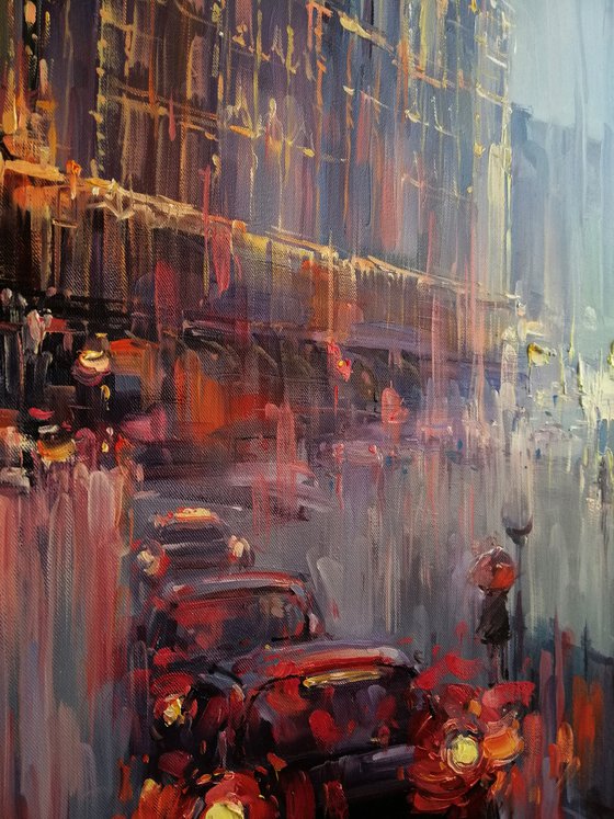 " London " large oil painting by Artem Grunyka