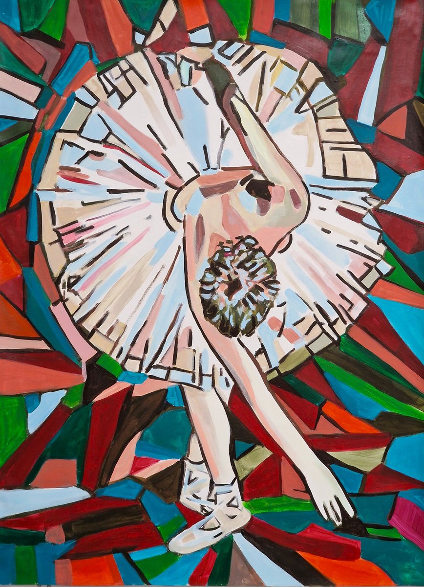 Ballerina By Alexandra Djokic, 28 X 38, Artwork For Sale On Artfinder