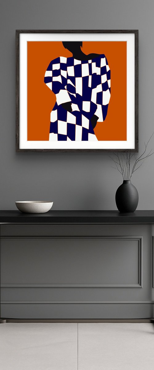 Composed 3 - Orange (Limited edition print) by Veronika Obushikhina