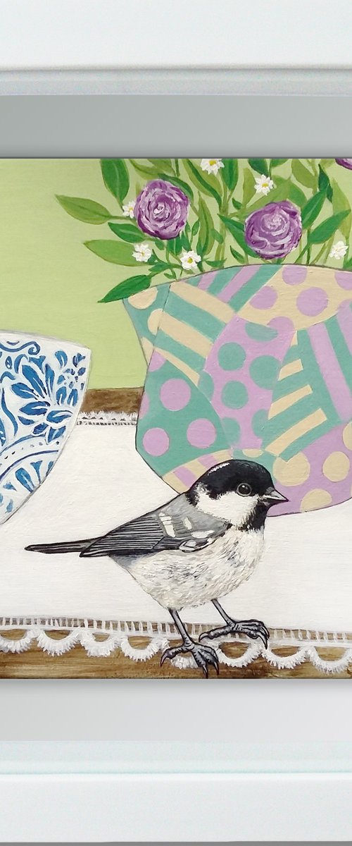 Mr Coal tit came to tea by Carolynne Coulson
