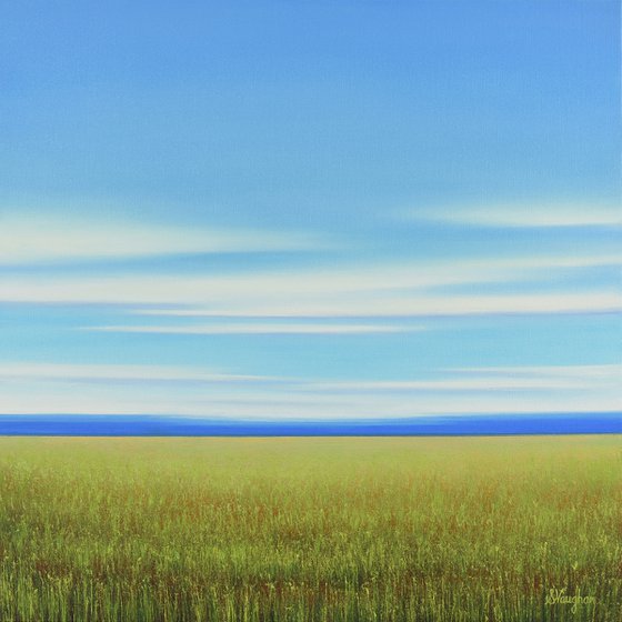 Green Grass- Blue Sky Landscape