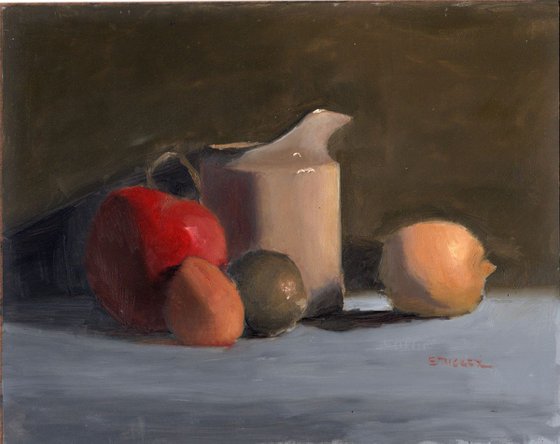Still Life with Fruit and Creamer