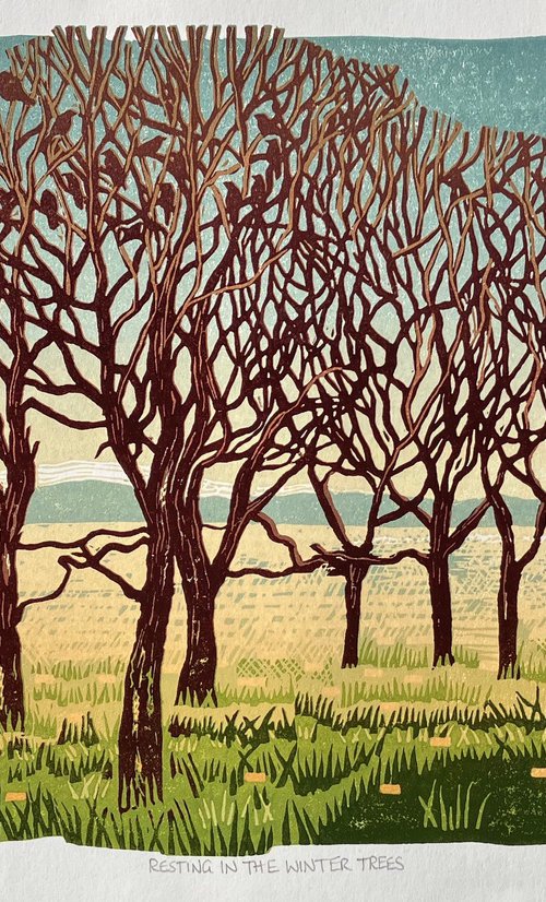 Resting in the Winter Trees by Helen Maxfield