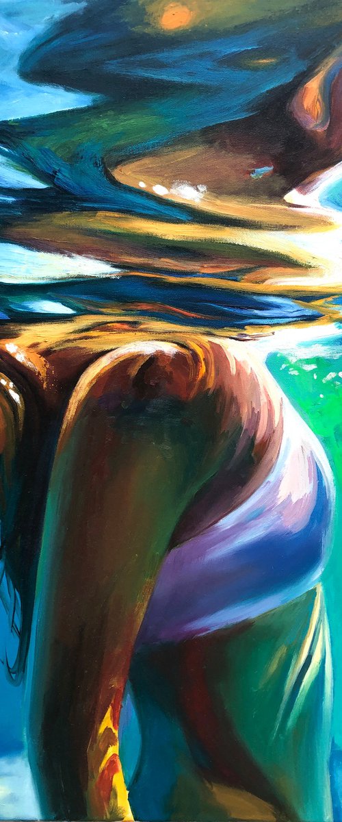 Girl in the water. by Viacheslav Zaykin