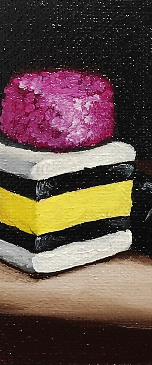 Little Liquorice Allsorts #19 still life by Jane Palmer Art