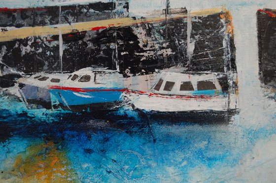 Boats in Mousehole Harbour