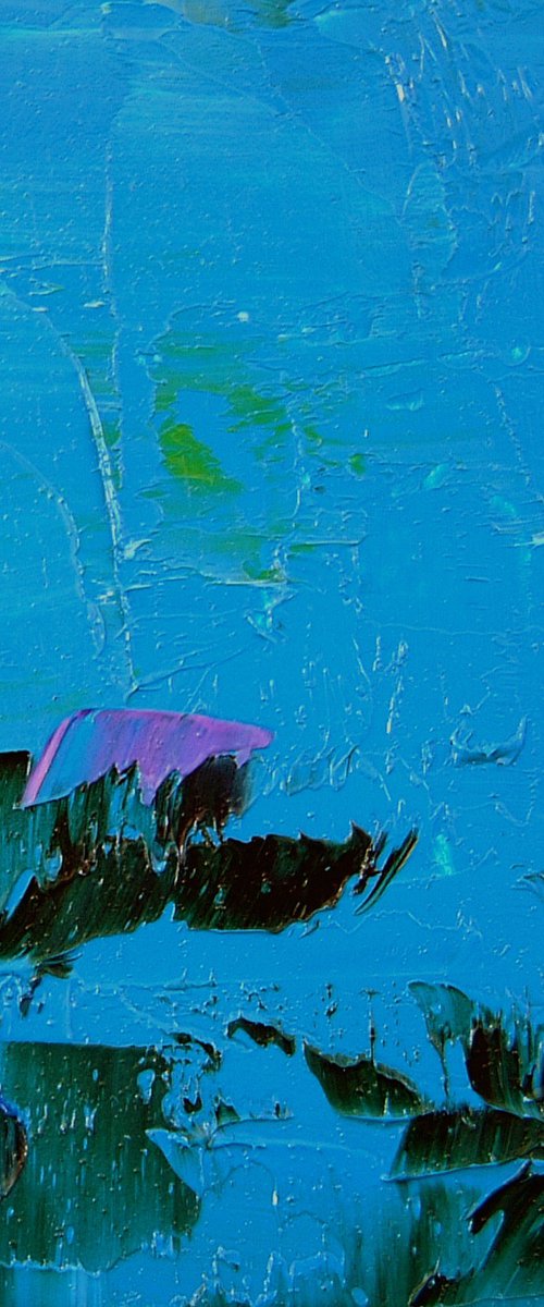 ref#:767-10Q -10x10cm=3.94x3.94". Short Story sky blue 3 by Saroja van der Stegen