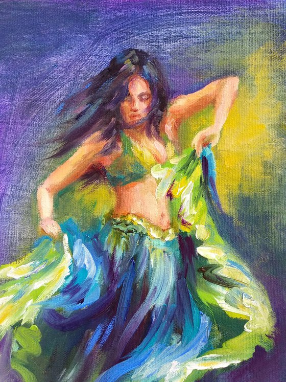 Gypsy dance Original Painting on Canvas