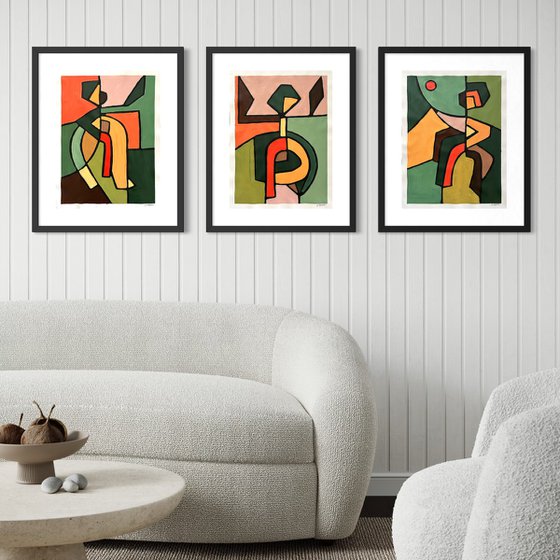 Dancing in the Forest (Set of 3)