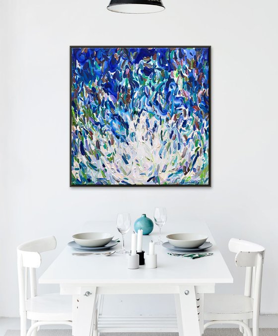 ‘Oceanum lilia ' - 36x36"