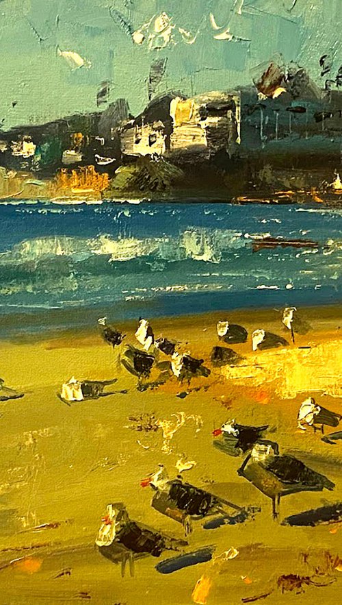 Laguna Beach Seagulls by Paul Cheng