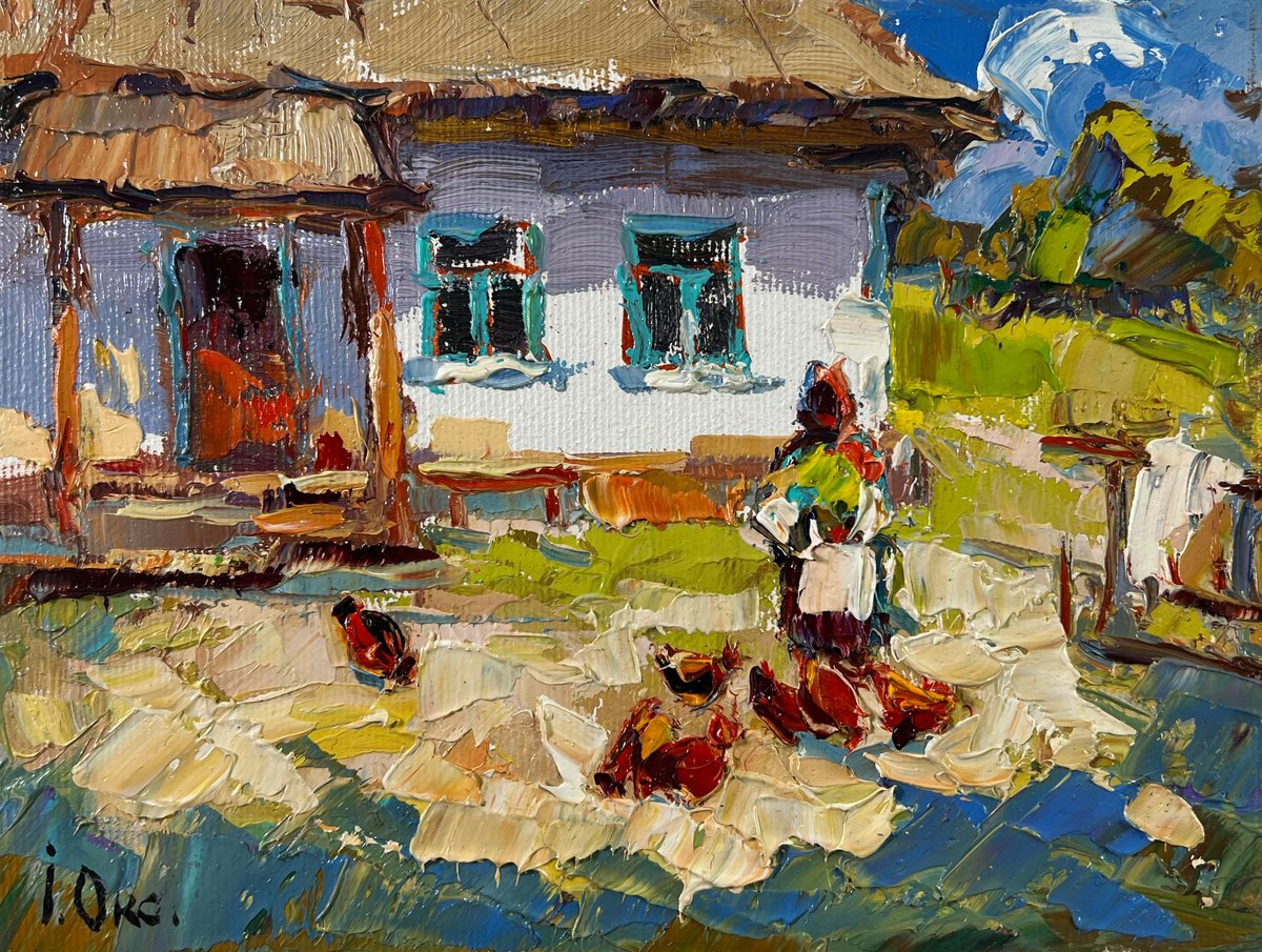Yard In August By Kalenyuk Alex, 8 X 6, Artwork For Sale On Artfinder