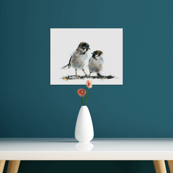 Pair of Sparrows