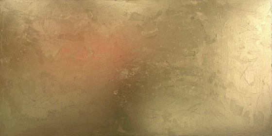 Eternal Wisdom - 152 x 76 cm - metallic gold paint on canvas