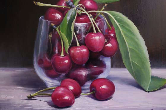 "Cherries in a glass"