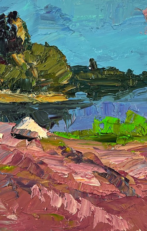 Pond near a Small Island by Boris Serdyuk