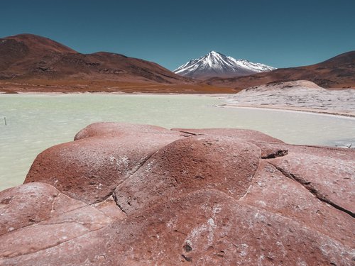 Salar de Talar and Miniques Volcano , Chile 29th October 2015  Limited Edition Giclée Print by Anna Bush