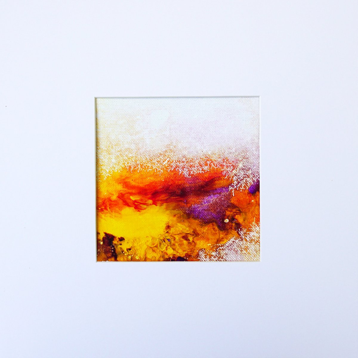 Abstract Acrylic Painting By Jelena B, 5 X 5, In May 21-5, Original Artwork