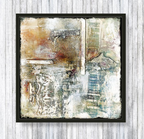 When Love Remains 2 -  Textural Abstract Painting by Kathy Morton Stanion