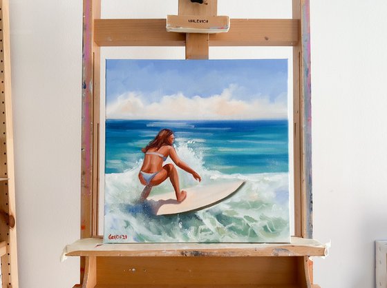 Surfing Girl