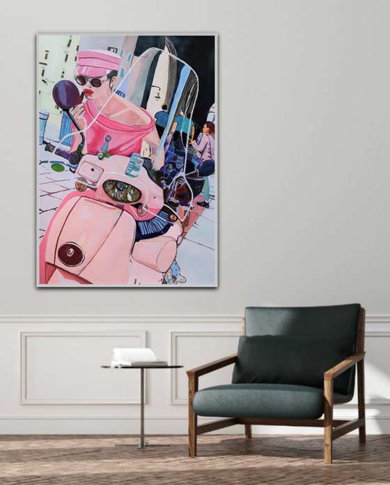 Pink life / 100 x 70 cm