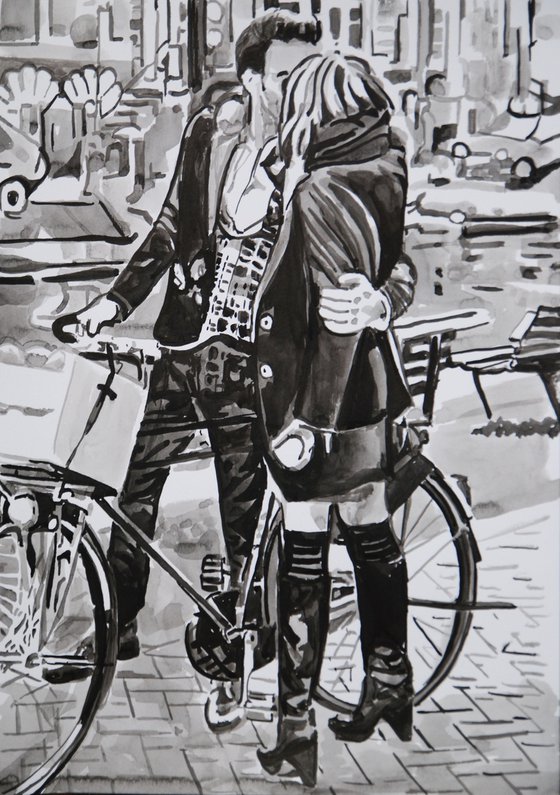 Romantic meeting / 42 x 29.7 cm