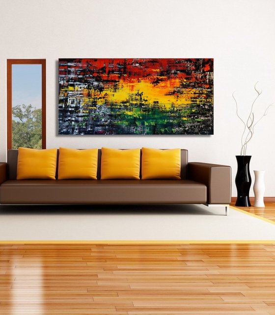 Pan-Africa [on heavy pro canvas] (160 x 80 cm) XXXL (64 x 32 inches)