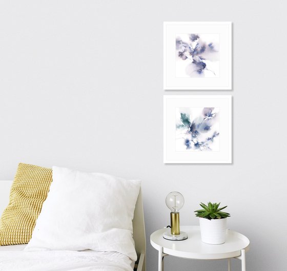 Small floral paintings