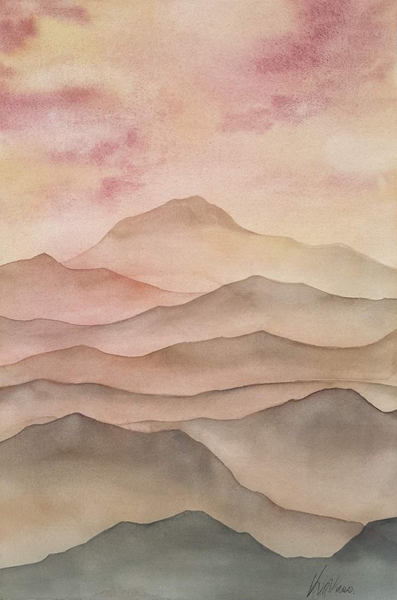 Warm Abstract Mountains